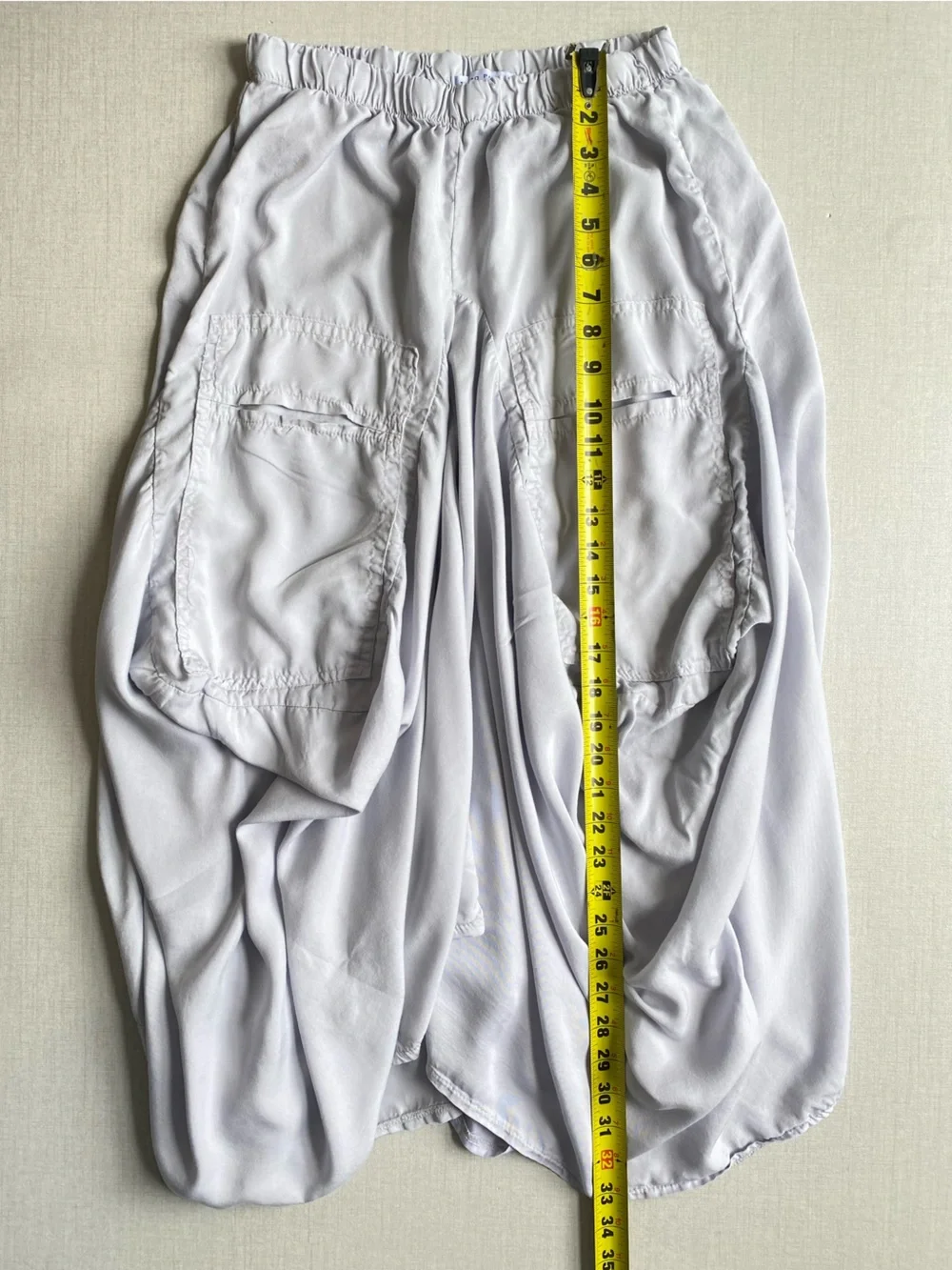 Tempo Paris Bubble Skirt Size S 100% Tencel Billow Tulip Lagenlook Bohemian